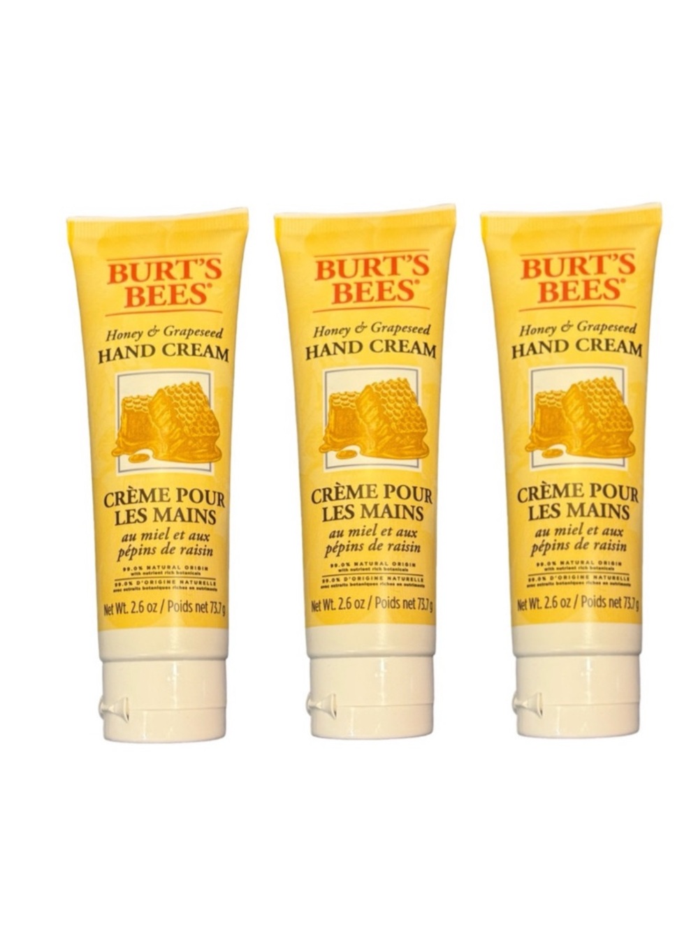 3 Burt Bee Honey and Grapeseed Hand Cream